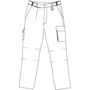 Picture of DNC Hero Air Flow Cotton Duck Weave Cargo Pants 3332