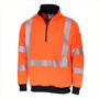 Picture of DNC HiVis Segmented Tape X Back 1/2 Zip Jumper 3533