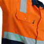 Picture of DNC Hivis 2 tone L/W cotton bio-motion & "x" back shirt with CSR R/tape - L/S 3547