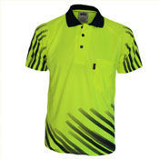 Picture of DNC HiVis Sublimated Full Stripe Polo 3566