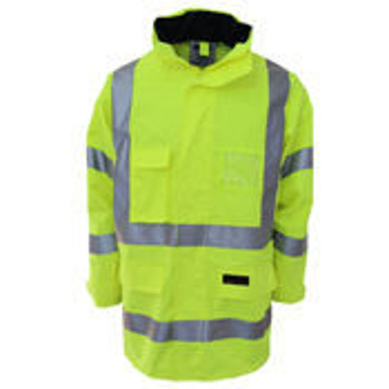 Picture of DNC HiVis Breathable Rain Jacket Biomotion tape 3571