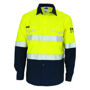 Picture of DNC Two-Tone RipStop Cotton Shirt with Reflective CSR Tape. L/S 3588