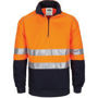 Picture of DNC HiVis 1/2 Zip Fleecy with Hoop Pattern CSR Reflective Tape 3729