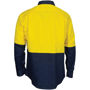 Picture of DNC HiVis L/W Cool-Breeze T2 Vertical Vented Cotton Shirt with Gusset Sleeves - Long Sleeve 3733