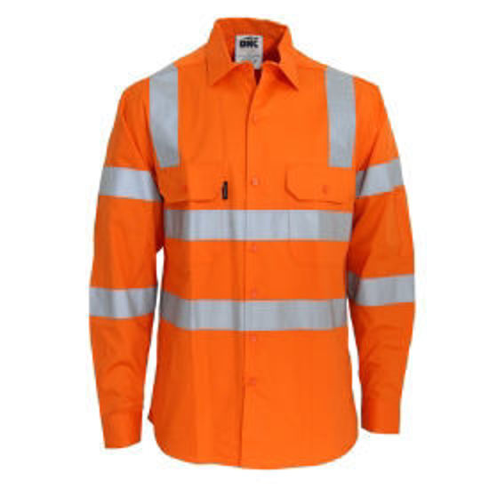 Picture of DNC HiVis L/W CSR R/Tape VIC Rail Shirt- LS 3741