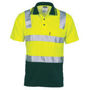 Picture of DNC Cotton Back HiVis Two Tone Polo Shirt with CSR R/ Tape - Short sleeve 3817