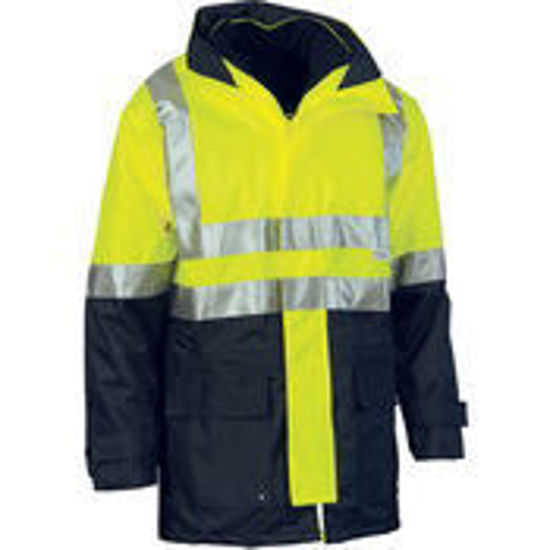 Picture of DNC 4 in 1 HiVis Two Tone Breathable Jacket with Vest and 3M R/Tape 3864