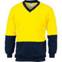 Picture of DNC HiVis Two Tone Cotton Fleecy Sweat
Shirt V-Neck 3922