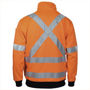 Picture of DNC HiVis X Back 1/2 Zip Cotton Jumper 3952