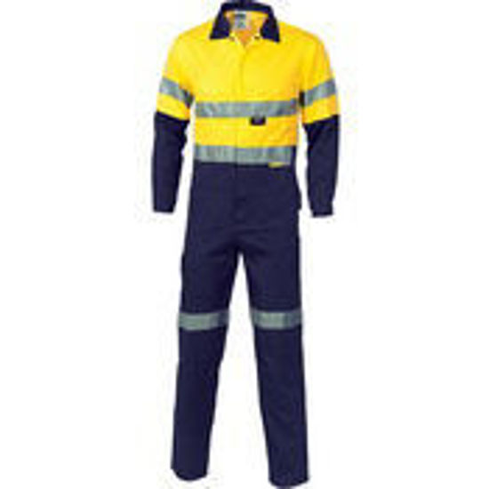 Picture of DNC HiVis Cool-Breeze two tone L.Weight Cott on
Coverall with 3M R/Tape 3955