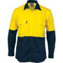 Picture of DNC HiVis Two Tone Cotton Drill Vented Shirt -
Long Sleeve 3981