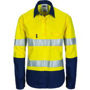 Picture of DNC Ladies HiVis Two Tone Cool-Breeze Cott on Sh irt
with 3M R/Tape - Long sleeve 3986