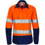 Picture of DNC Ladies HiVis Two Tone Cool-Breeze Cott on Sh irt
with 3M R/Tape - Long sleeve 3986