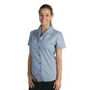 Picture of DNC Ladies Revere Collar Mini (Check) Houndstooth B.Shirt - Short Sleeve 4255