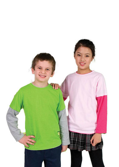 Picture of RAMO Kid's Double Sleeve T-shirt B109KS