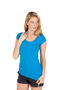 Picture of RAMO Womens Marl Scoop Neck T-shirt T938LD