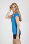 Picture of RAMO Womens Marl Scoop Neck T-shirt T938LD