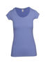 Picture of RAMO Womens Marl Scoop Neck T-shirt T938LD