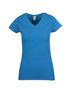 Picture of RAMO Womens Marl V-neck T-shirt T903LD