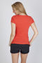 Picture of RAMO Womens Marl V-neck T-shirt T903LD