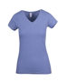 Picture of RAMO Womens Marl V-neck T-shirt T903LD