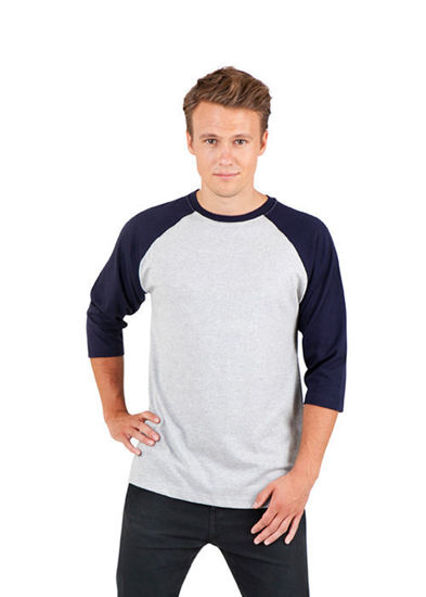 Picture of RAMO Men's / Unisex 3/4 Sleeve Raglan T-shirt T343RG