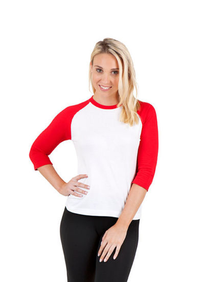 Picture of RAMO Women's 3/4 Sleeve Raglan T-shirt T231RL