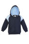 Picture of RAMO Kids Shoulder  Contrast Panel Hoodies with Zipper F335ZZ