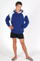 Picture of RAMO Mens Shoulder Contrast Panel Hoodie F303HP