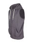 Picture of RAMO Mens Heather SLEEVELESS ZIP Hoodies - Greatness Range F770ZS