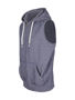 Picture of RAMO Mens Heather SLEEVELESS ZIP Hoodies - Greatness Range F770ZS