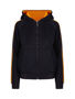 Picture of RAMO Womens/Junior stripe sleeves Hoodies F600UN