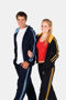 Picture of RAMO Womens/Junior stripe sleeves Hoodies F600UN