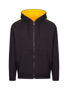 Picture of RAMO Mens Unbrushed Stripe  Sleeve Hoodie F600HZ