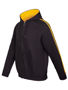 Picture of RAMO Mens Unbrushed Stripe  Sleeve Hoodie F600HZ