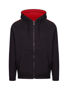 Picture of RAMO Mens Unbrushed Stripe  Sleeve Hoodie F600HZ