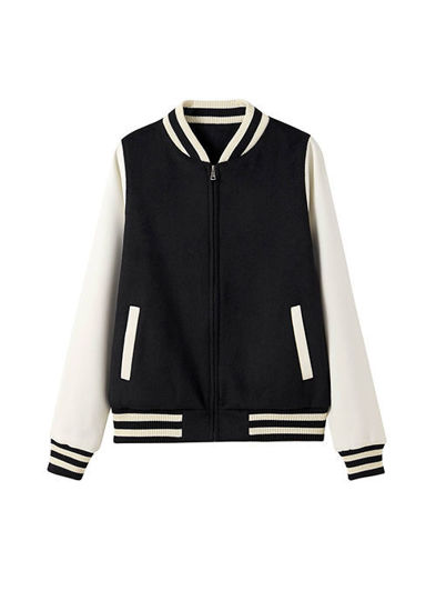 Picture of RAMO 500gsm Women's/Junior Wool Blend Soft Shell Varsity Jacket F372UN