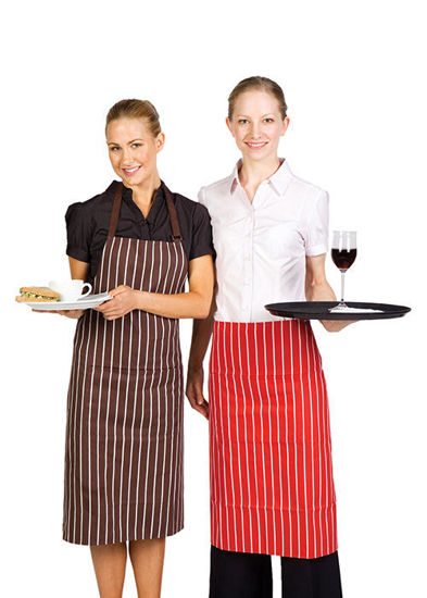 Picture of RAMO Stripe Apron - Full Bib AP603B