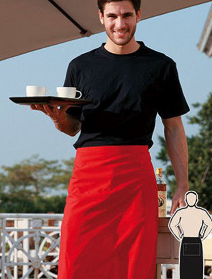 Picture of BOCINI Polyester Drill Three Quarter Apron-With Pocket WA0630