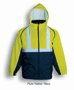 Picture of BOCINI Unisex Adults Hi-Vis 3 In 1 Jacket With Reflective tape SJ0642