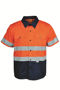 Picture of BOCINI Unisex Adults Hi-Vis S/S Cotton Drill Shirt With Reflective Tape SS1231