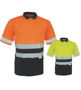 Picture of BOCINI Unisex Adults Hi-Vis Polyface / Cotton back Polo With 3M Reflective Tape SP1249