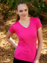 Picture of BOCINI Ladies Brushed V-Neck Tee Shirt CT1418